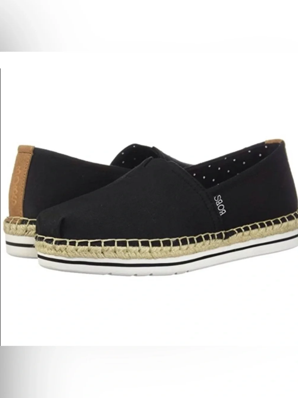 Skechers Black Slip-On Espadrille for Women Size 8.5